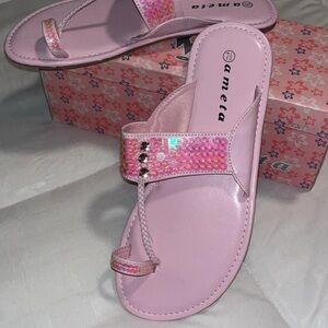 Ameta✨🩷🤍Pink Women's Sandals